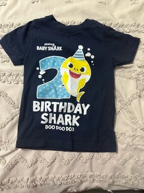 Baby shark 2 year birthday shirt